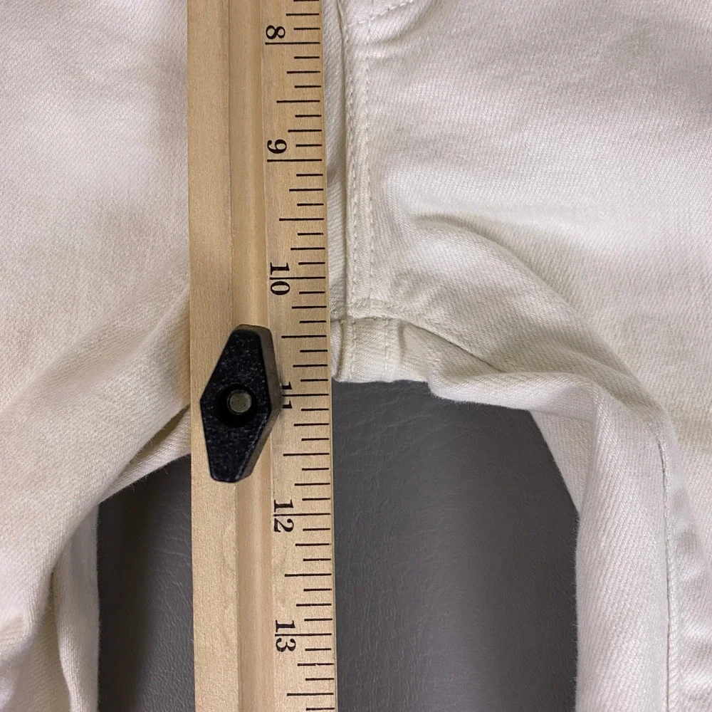 Mother High Waisted Weekender Skimp Jeans Women's Size 28 Antique White Flare
